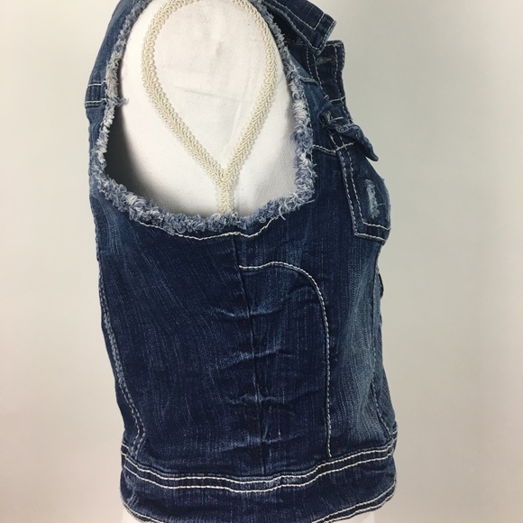 Amethyst sleeveless jean jacket - Picture 4 of 8